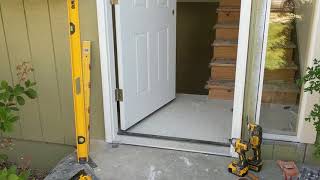 Jeld Wen Front Door Installation  Really crappy products and craftsmanship PART 1 [upl. by Cresida]