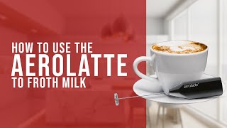 How To Use the AeroLatte To Froth Milk [upl. by Neil280]