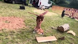 A fabulous range of wooden sculpture at Caerleon festival 2024 [upl. by Atirihs]