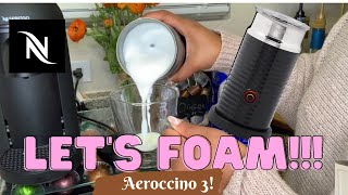 How To Foam Milk With Aeroccino 3 Make Coffee With Foam Tips amp Tricks  Easy Foamed Latte Recipe [upl. by Lolly375]