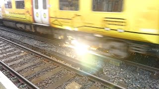 Merseyrail 507 009 making arcs at Birkdale station [upl. by Colton719]