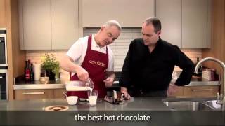 How to make a hot chocolate using an aerolatte milk frother [upl. by Anerat]