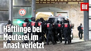 Gefängnismeuterei Polizei stürmt Knast in Thüringen  JVA Untermaßfeld [upl. by Avan]